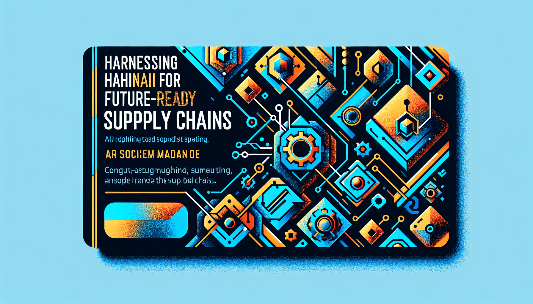 Harnessing AI for Future-Ready Supply Chains